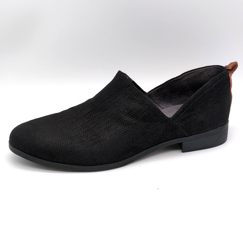 Dr Scholls Loafers Womens Ruler Black‎ 9 Shootie Shoes Herringbone Slip On